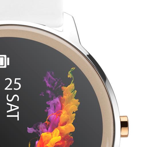 Sekonda Flex Smart Watch | Silver Case & White Silicone Strap | 40454