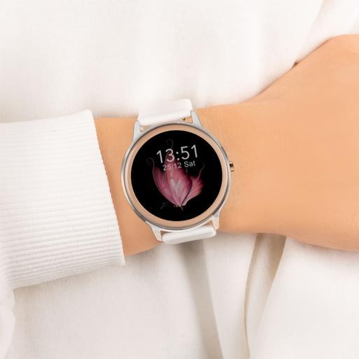 Sekonda Flex Smart Watch | Silver Case & White Silicone Strap | 40454
