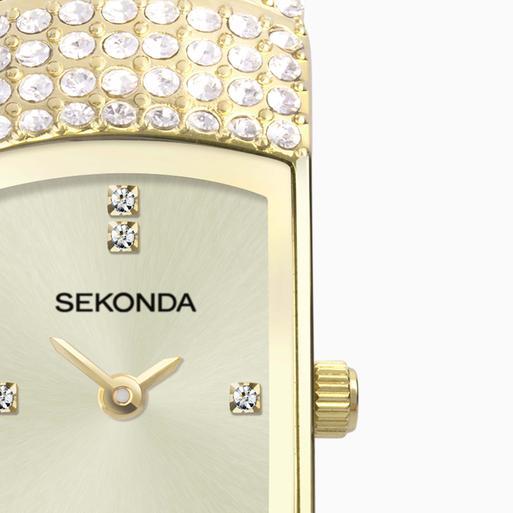 Sekonda Seksy Ladies Watch | Gold Case & Alloy Bracelet with Champagne Dial | 40468