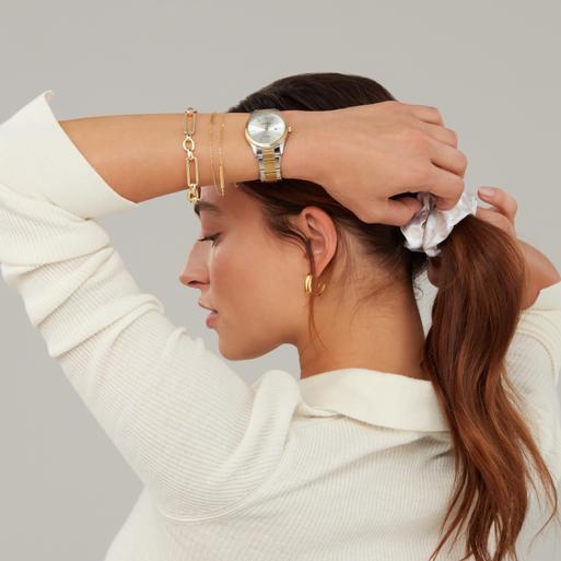 Sekonda Taylor Ladies Watch | Two Tone Case & Stainless Steel Bracelet with Silver Dial | 40473