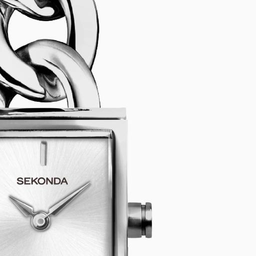 Sekonda Claudia Ladies Watch | Silver Case & Brass Bracelet with Silver Dial | 40503