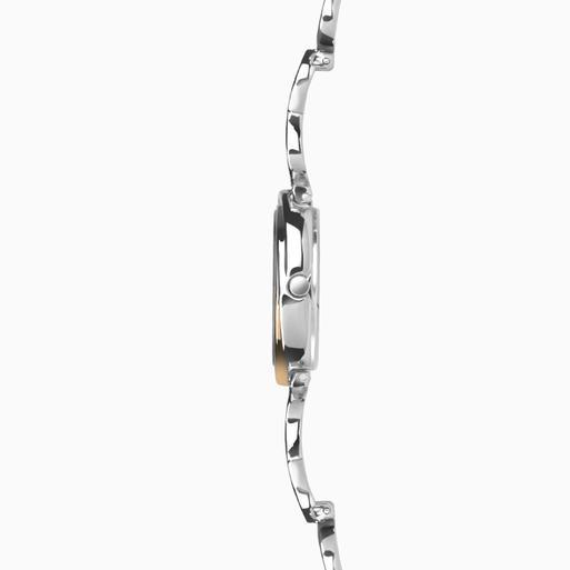 Sekonda Hidden Hearts Ladies Watch | Two Tone Case & Alloy Bracelet with Black Dial | 40508
