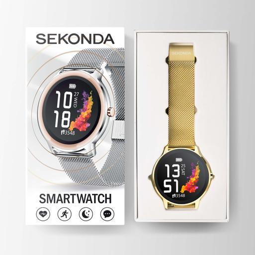 Sekonda Flex Smart Watch | Gold Case & Mesh Strap | 40527