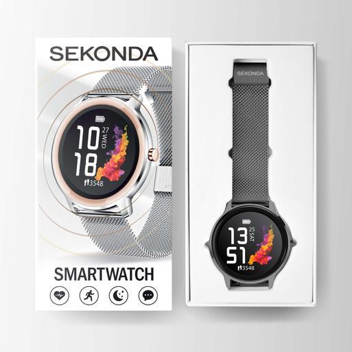 Sekonda Flex Smart Watch | Grey Case & Mesh Strap | 40528