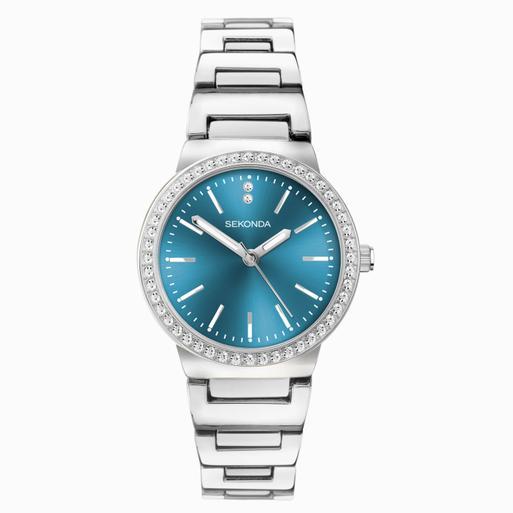 Blue sekonda ladies watch outlet