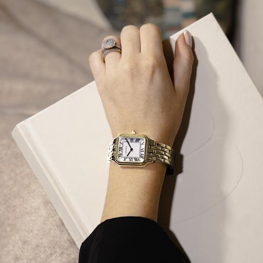 Sekonda Monica Maxi Ladies Watch | Gold Large Alloy Case & Bracelet with White Dial | 40657