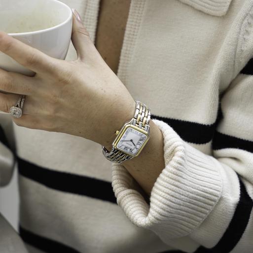 Sekonda Monica Maxi Ladies Watch | Two Tone Large Alloy Case & Bracelet with White Dial | 40658