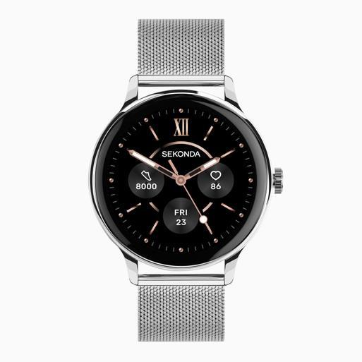 Sekonda Flex Plus Smart Calling Watch | Silver Alloy Case & Stainless Steel Mesh Strap | 40664