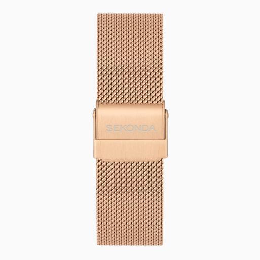 Sekonda Flex Plus Smart Calling Watch | Rose Gold Alloy Case & Stainless Steel Mesh Strap | 40665