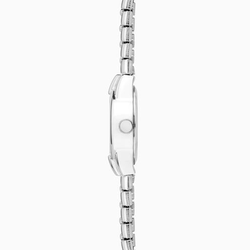 Sekonda Newton Ladies Watch | Silver Alloy Case & Stainless Steel Expander Bracelet with Black Dial | 40678