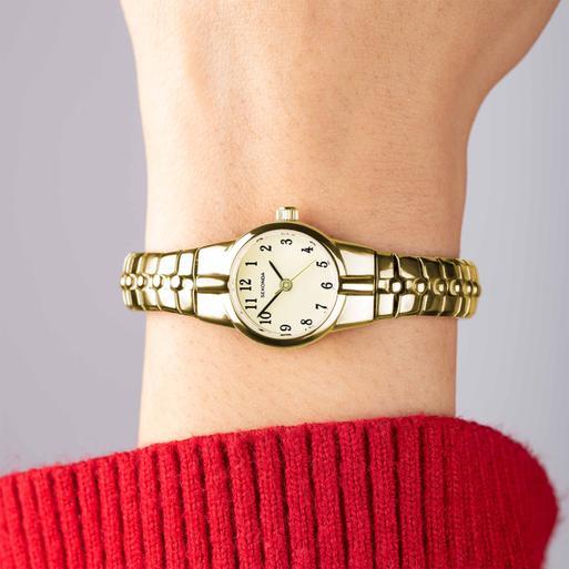 Sekonda Newton Ladies Watch | Gold Alloy Case & Stainless Steel Expander Bracelet with Champagne Dial | 40679
