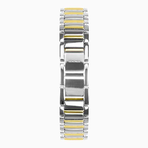 Sekonda Montreal Ladies Watch | Two Tone Alloy Case & Bracelet with White Dial | 40703