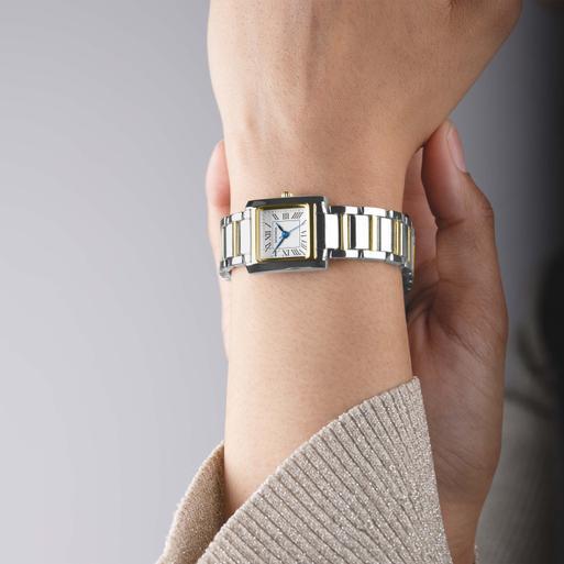 Sekonda Montreal Ladies Watch | Two Tone Alloy Case & Bracelet with White Dial | 40703