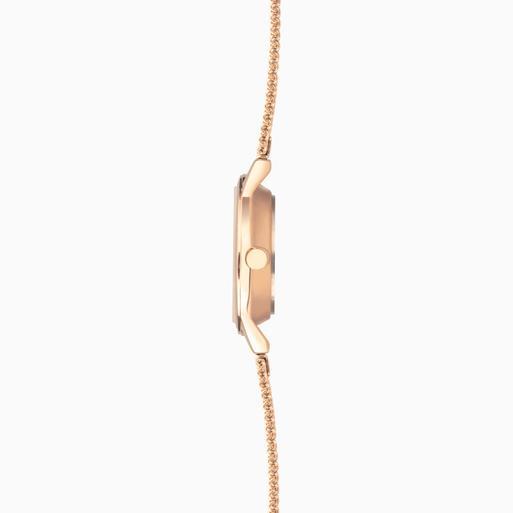 Sekonda Ladies Gift Set Watch | Rose Gold Case & Stainless Steel Mesh Bracelet with Silver Dial | 49007