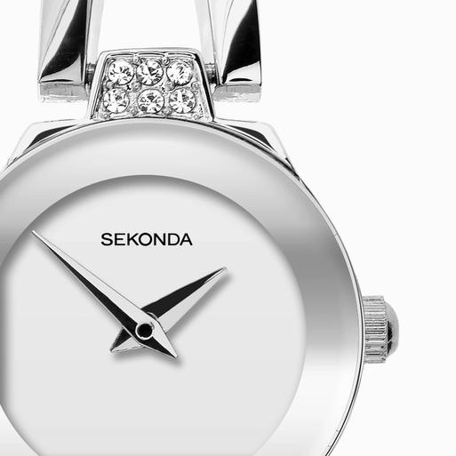 Sekonda Ladies Dress Watch Gift Set | Silver Alloy Case & Bracelet with Silver Dial | 49032
