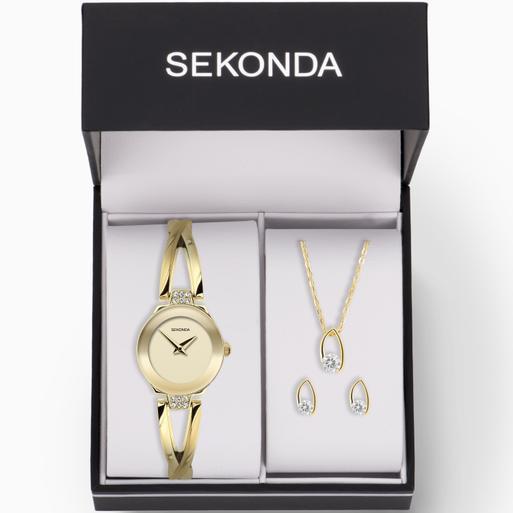 Sekonda watch necklace set cheap