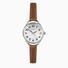 Sekonda Easy Reader Ladies Watch | Silver Case & Brown Leather Strap with White Dial | 40479