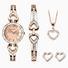 Sekonda Ladies Watch Rose Gold Christmas Gift Set | Two Tone Case & Alloy Bracelet with Rose Dial | 2363G