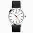 Sekonda Nordic Men's Watch | Silver Case & Black Leather Strap with White Dial | 1939