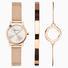 Sekonda Ladies Gift Set Watch | Rose Gold Case & Stainless Steel Mesh Bracelet with Silver Dial | 49007