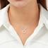 Silver Circular Pendant Necklace