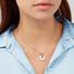 Silver June Birthstone Necklace