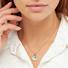 Silver August Birthstone Necklace