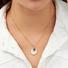 Gold September Birthstone Necklace